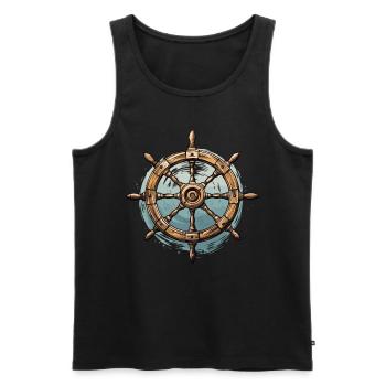Sea Shanty Design For Loved Ones While Singing - Men's Premium Organic Tank Top - black - Front - AI Model Male 178 light (178cm)