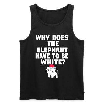 White Elephant Gift Office Christmas Coworkers - Männer Premium Bio Tank Top - Schwarz - Vorne - Michal (187cm)