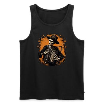 Accordion Musician Accordion Player Cinco-mayo - Men's Premium Organic Tank Top - black - Front - AI Model Male 178 light (178cm)