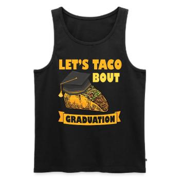 Cérémonie de remise des diplômes Let’s Taco Bout - Débardeur bio Premium Homme - noir - Devant - Michal (187cm)