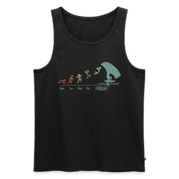 Wingfoil Surfer Wingfoiling Hydrofoil Weekend - Men's Premium Organic Tank Top - black - Front - AI Model Male 178 light (178cm)