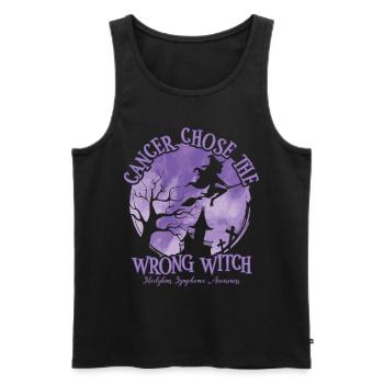 Krebs Wählte Die Hexe Hodgkin-lymphom - Männer Premium Bio Tank Top - Schwarz - Vorne - Michal (187cm)