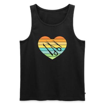 Chirurgisch-technischer Assistent Chirurg - Männer Premium Bio Tank Top - Schwarz - Vorne - AI Model Male 178 light (178cm)