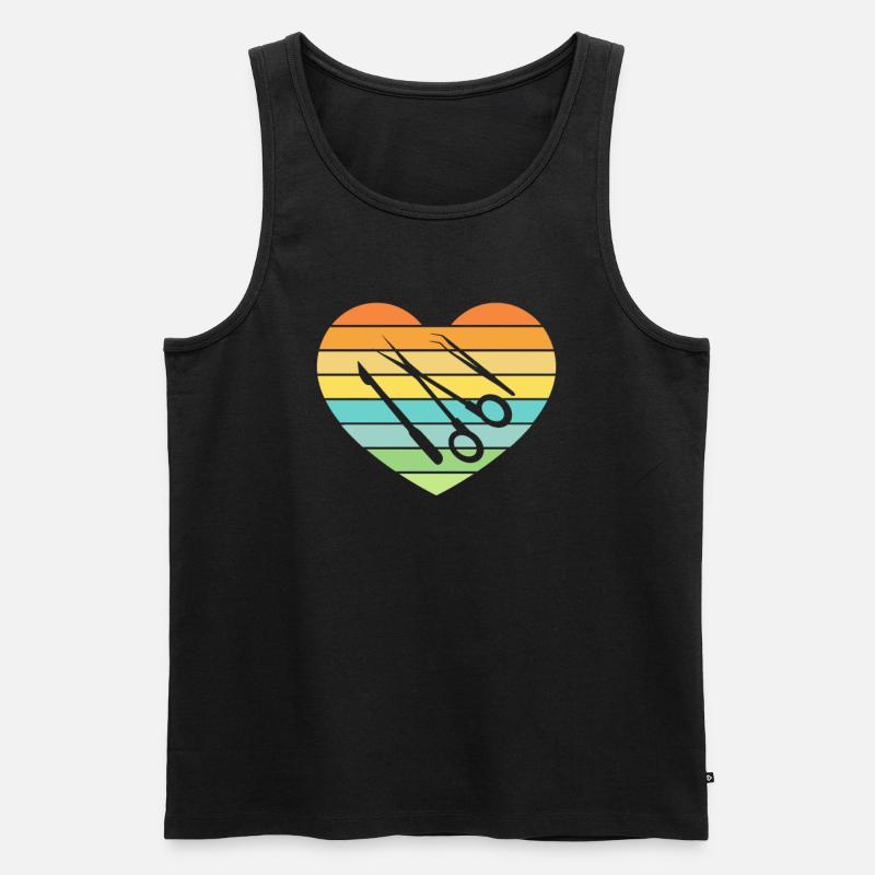 Chirurgisch-technischer Assistent Chirurg - Männer Premium Bio Tank Top - Schwarz