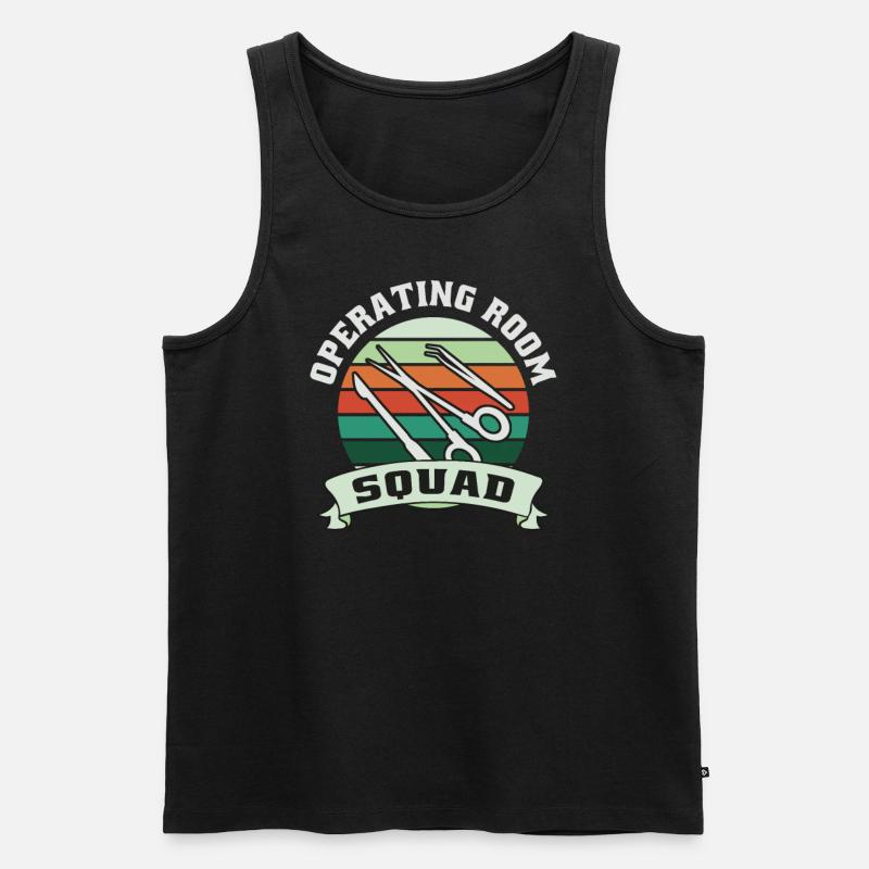 Surgical Technical Assistant Surgeon - Men's Premium Organic Tank Top - black