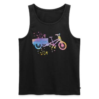Heavy Duty Bike Cargo Bike Cargo Bike Cargo Bike - Men's Premium Organic Tank Top - black - Front - Michal (187cm)