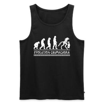 Cryptozoologists Chupacabra Creatures Evolution - Men's Premium Organic Tank Top - black - Front - AI Model Male 178 light (178cm)