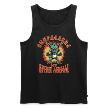 Cryptozoologists Chupacabra Creatures Funny - Men's Premium Organic Tank Top - black - Front - AI Model Male 178 light (178cm)