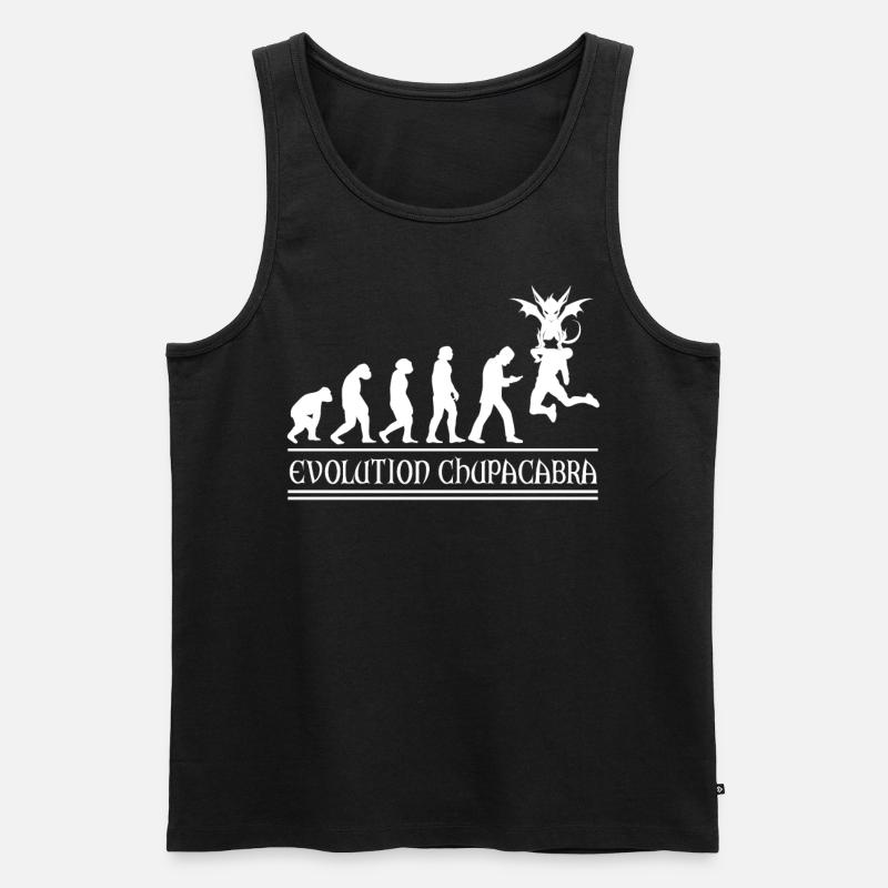 Cryptozoologistes Chupacabra Monster Evolution - Débardeur bio Premium Homme - noir
