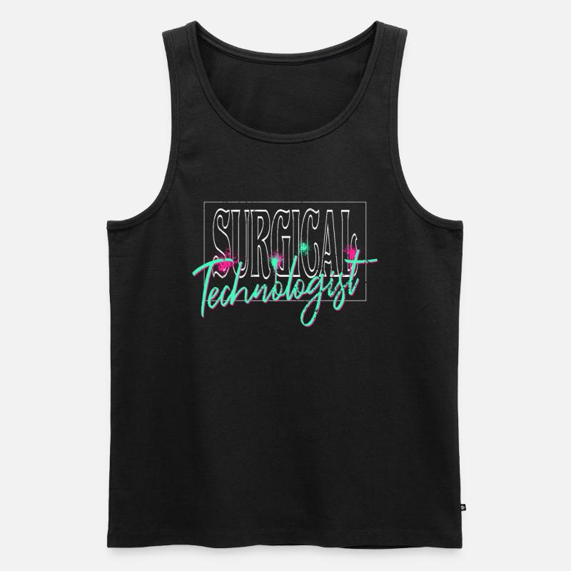 Surgical-Technical Assistant Surgeon - Men's Premium Organic Tank Top - black