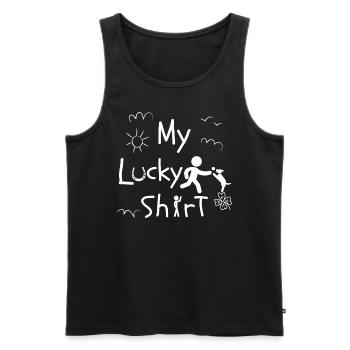 Dog Dog Owner Accessories Dog Lovers - Men's Premium Organic Tank Top - black - Front - Michal (187cm)