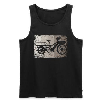 Lastenfahrrad Lastenrad Cargo Bike Cargobike - Men's Premium Organic Tank Top - black - Front - Michal (187cm)