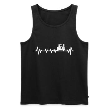 Forklift Driver Warehouse Manager Warehouse Manager Occupations - Men's Premium Organic Tank Top - black - Front - Michal (187cm)