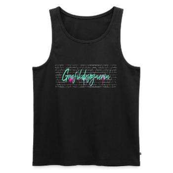 Illustrator Abschluss-Geschenk Grafikdesignerin - Männer Premium Bio Tank Top - Schwarz - Vorne - Michal (187cm)