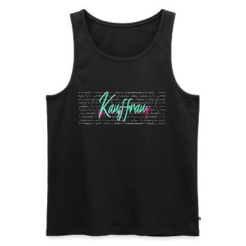 Einzelhändler Abschluss-Geschenk Kauffrau - Männer Premium Bio Tank Top - Schwarz - Vorne - Michal (187cm)
