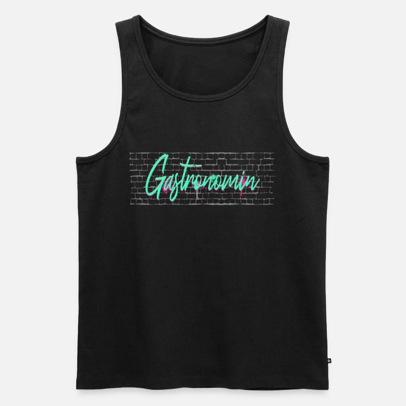 Restaurant Wirt Koch Abschluss-Geschenk - Männer Premium Bio Tank Top - Schwarz