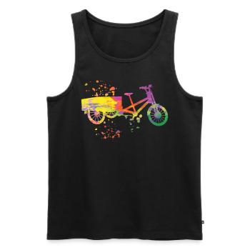 Heavy Duty Bike Cargo Bike Cargo Bike Cargo Bike - Men's Premium Organic Tank Top - black - Front - Michal (187cm)
