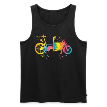 Heavy Duty Bike Cargo Bike Cargo Bike Cargo Bike - Men's Premium Organic Tank Top - black - Front - Michal (187cm)