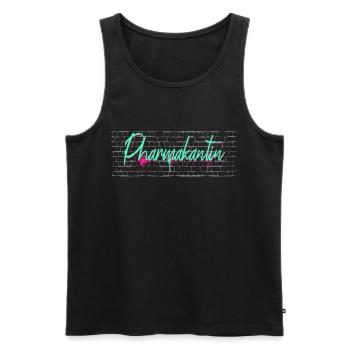 Pharmazeut Abschluss-Geschenk Pharmakantin - Männer Premium Bio Tank Top - Schwarz - Vorne - AI Model Male 178 light (178cm)