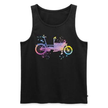 Heavy Duty Bike Cargo Bike Cargo Bike Cargo Bike - Men's Premium Organic Tank Top - black - Front - Michal (187cm)