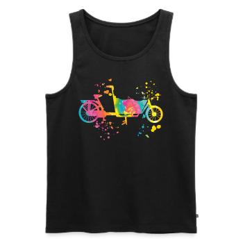 Heavy Duty Bike Cargo Bike Cargo Bike Cargo Bike - Men's Premium Organic Tank Top - black - Front - Michal (187cm)