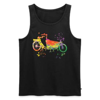 Heavy Duty Bike Cargo Bike Cargo Bike Cargo Bike - Men's Premium Organic Tank Top - black - Front - Michal (187cm)
