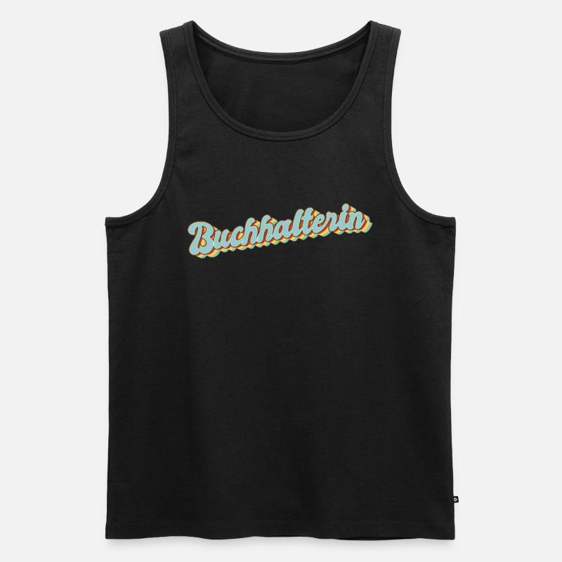Buchhaltung Abschluss-Geschenk Buchhalterin - Männer Premium Bio Tank Top - Schwarz
