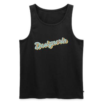 Illustrator Abschluss-Geschenk Designerin - Männer Premium Bio Tank Top - Schwarz - Vorne - Michal (187cm)