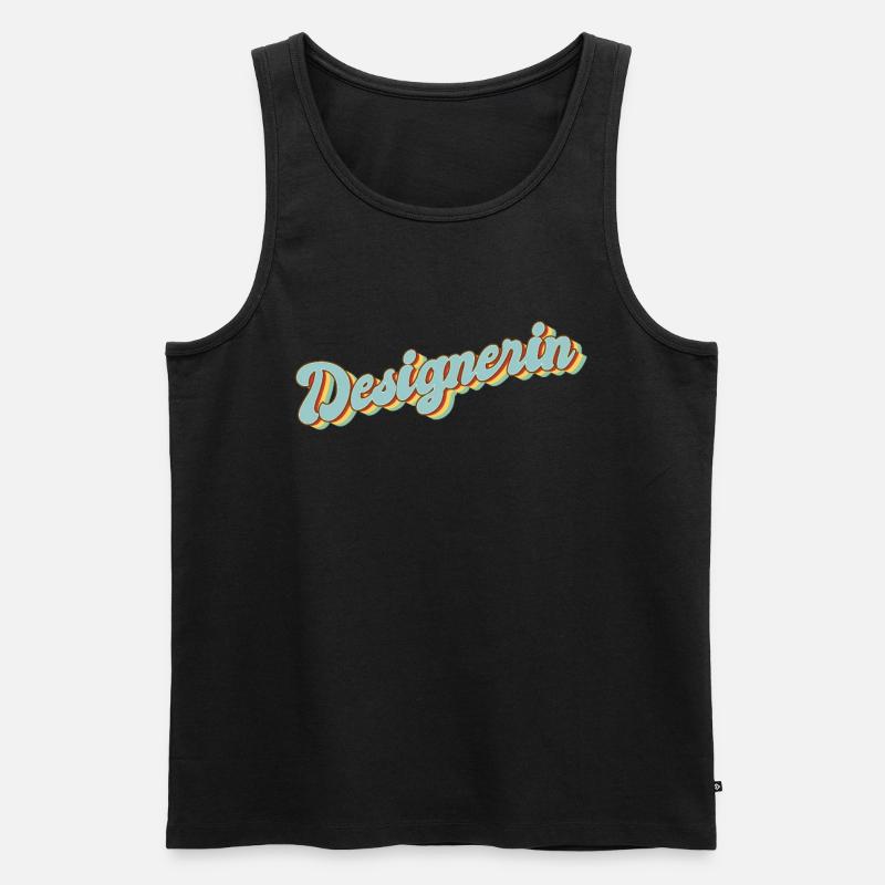 Illustrator Abschluss-Geschenk Designerin - Männer Premium Bio Tank Top - Schwarz