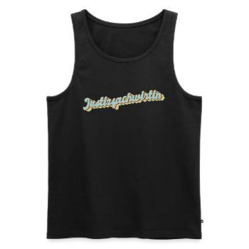 Richtern Abschluss-Geschenk Justizfachwirtin - Männer Premium Bio Tank Top - Schwarz - Vorne - Michal (187cm)