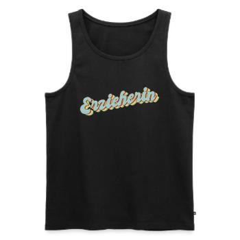 Kindergärtner Abschluss-Geschenk Erzieherin - Männer Premium Bio Tank Top - Schwarz - Vorne - Michal (187cm)