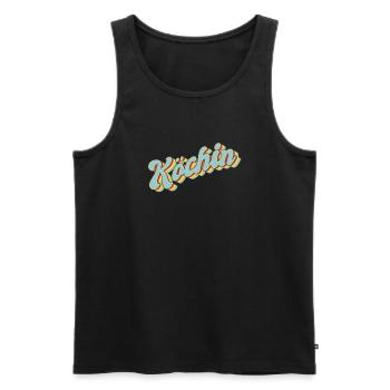 Koch Abschluss-Geschenk Hobby Köchin - Männer Premium Bio Tank Top - Schwarz - Vorne - AI Model Male 178 light (178cm)
