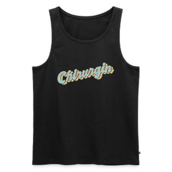 Krankenhaus Arzt Abschluss-Geschenk Chirurgin - Männer Premium Bio Tank Top - Schwarz - Vorne - Michal (187cm)