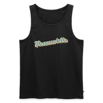 Finanzamt Abschluss-Geschenk Finanzwirtin - Männer Premium Bio Tank Top - Schwarz - Vorne - Michal (187cm)