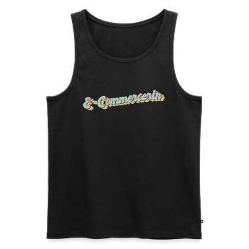 Online-Händler Abschluss-Geschenk E-Commercerin - Männer Premium Bio Tank Top - Schwarz - Vorne - AI Model Male 178 light (178cm)