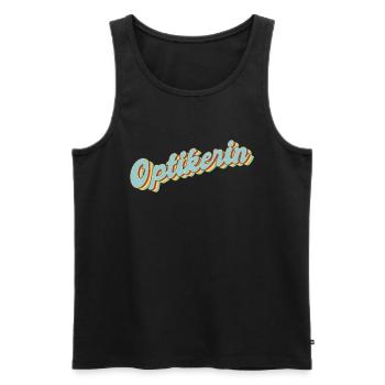 Optiker Abschluss-Geschenk Optikerin - Männer Premium Bio Tank Top - Schwarz - Vorne - AI Model Male 178 light (178cm)