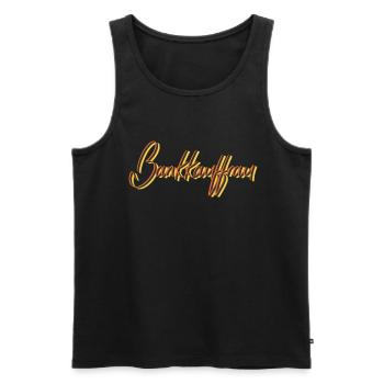 Banker Abschluss-Geschenk Bankkauffrau - Männer Premium Bio Tank Top - Schwarz - Vorne - Michal (187cm)