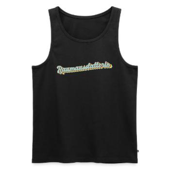 Dekorateur Abschluss-Geschenk Raumausstatterin - Männer Premium Bio Tank Top - Schwarz - Vorne - Michal (187cm)