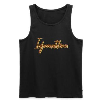 Programmierer Abschluss-Geschenk Informatikerin - Männer Premium Bio Tank Top - Schwarz - Vorne - Michal (187cm)