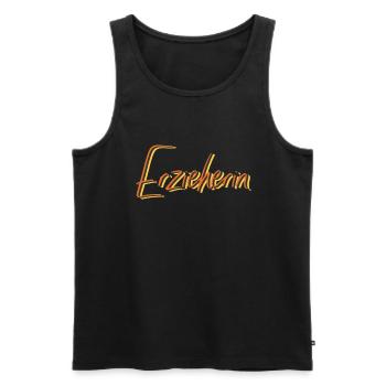 Kindergärtner Abschluss-Geschenk Erzieherin - Männer Premium Bio Tank Top - Schwarz - Vorne - Michal (187cm)