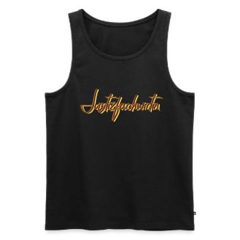 Richtern Abschluss-Geschenk Justizfachwirtin - Männer Premium Bio Tank Top - Schwarz - Vorne - Michal (187cm)