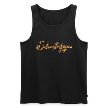 Schornsteinfeger Abschluss-Geschenk - Männer Premium Bio Tank Top - Schwarz - Vorne - Michal (187cm)