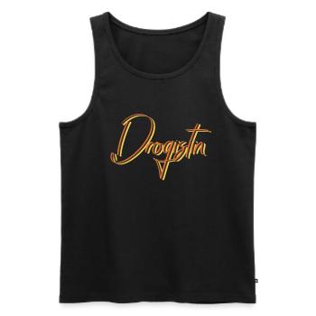Apotheker Abschluss-Geschenk Drogistin - Männer Premium Bio Tank Top - Schwarz - Vorne - Michal (187cm)