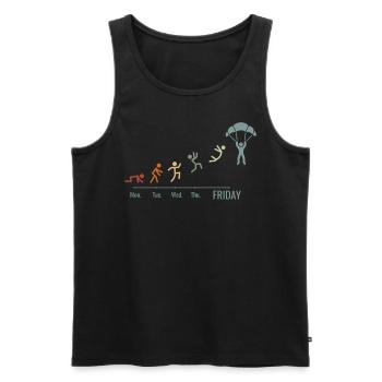 Fallschirmspringen SKYDIVING SKYDIVER - Men's Premium Organic Tank Top - black - Front - Michal (187cm)