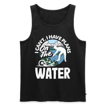 Magnetfischen Detektion Schatzsuche - Männer Premium Bio Tank Top - Schwarz - Vorne - Michal (187cm)