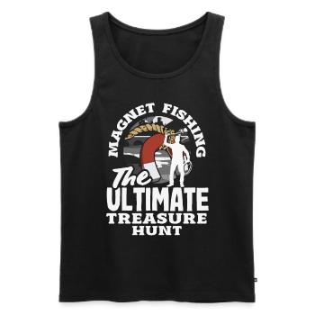 Magnetfischen Detektion Schatzsuche - Männer Premium Bio Tank Top - Schwarz - Vorne - Michal (187cm)