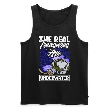 Magnetfischen Detektion Schatzsuche - Männer Premium Bio Tank Top - Schwarz - Vorne - Michal (187cm)