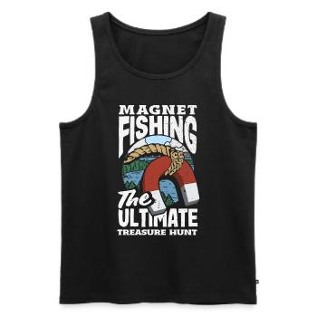 Magnetfischen Detektion Schatzsuche - Männer Premium Bio Tank Top - Schwarz - Vorne - Michal (187cm)