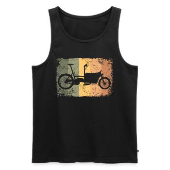 Lastenfahrrad Lastenrad Cargo Bike Cargobike - Men's Premium Organic Tank Top - black - Front - Michal (187cm)