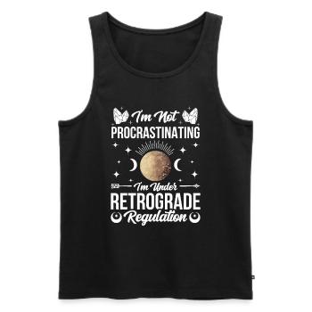 Retrograde planets Mercury retrograde - Men's Premium Organic Tank Top - black - Front - Michal (187cm)